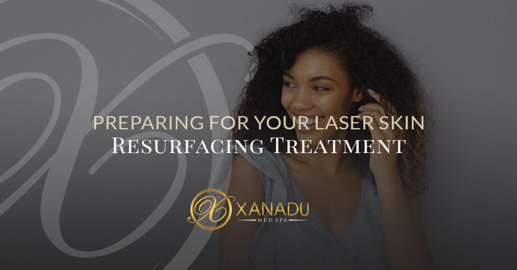 Laser skin resurfacing preparation banner