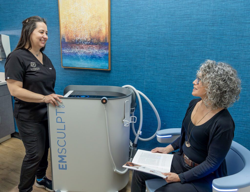 Emsculpt NEO consultation at med spa