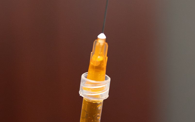 A Xanadu provider is holding up a syringe for medical weight loss in Fort Collins.